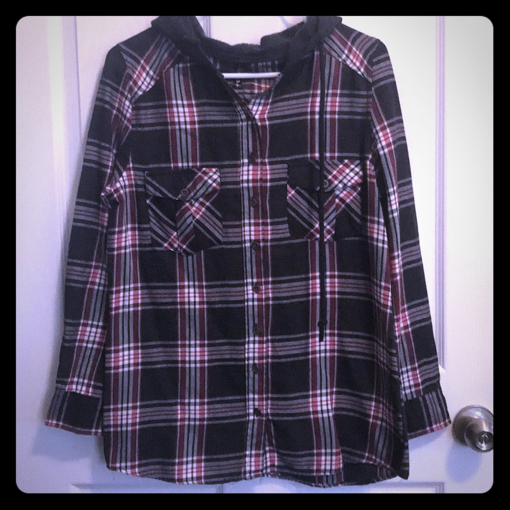 Plaid hoodie
